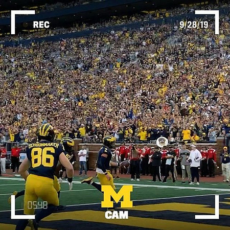 Luke Schoonmaker (86), Nick Eubanks (82), and Shea Patterson (2)
