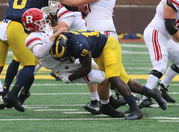 Josh Uche (6) and Kwity Paye (19)