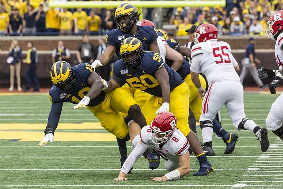 Kwity Paye (19), Michael Dwumfour (50), Josh Uche (6), and Michael Danna (4)