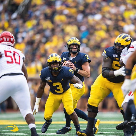 Christian Turner (3), Shea Patterson (2), and Cesar Ruiz (51)