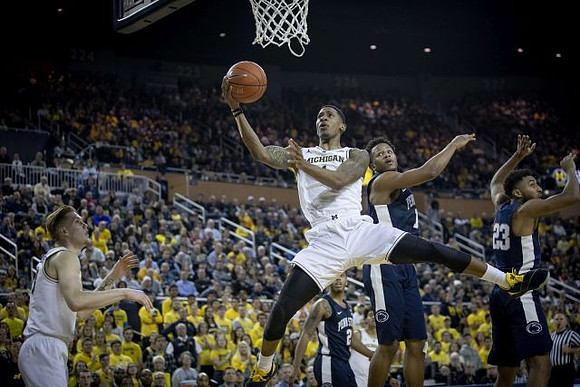 Ignas Brazdeikis (13) and Charles Matthews (1)