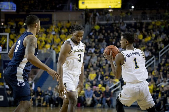 Zavier Simpson (3) and Charles Matthews (1)
