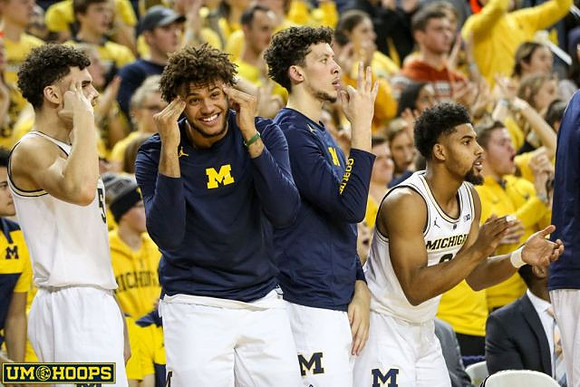 Adrien Nunez (5), Isaiah Livers (4), Brandon Johns Jr. (23), and David DeJulius (0)