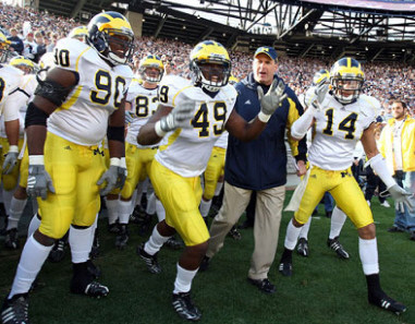 Tim Jamison (90), John Thompson (49), Rich Rodriguez, and Morgan Trent (14)