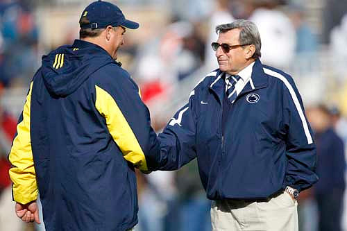 Rich Rodriguez and Joe Paterno
