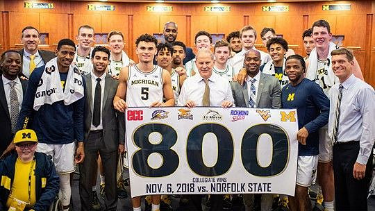 John Beilein's 800th Win Banner