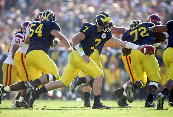 Mark Bihl, Chad Henne, and Rueben Riley Jr.