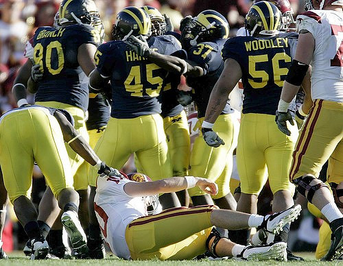 Alan Branch, David Harris, Chris Graham, and LaMarr Woodley