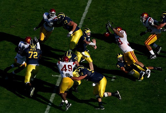 Rueben Riley Jr., Jake Long, Chad Henne, Alex Mitchell, Mark Bihl, Tyler Ecker, and Adam Kraus