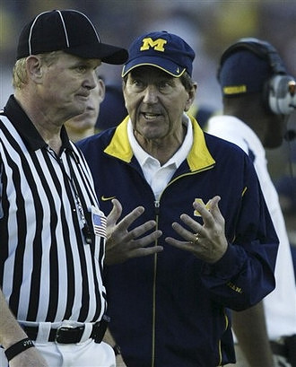 Lloyd Carr and Ron English