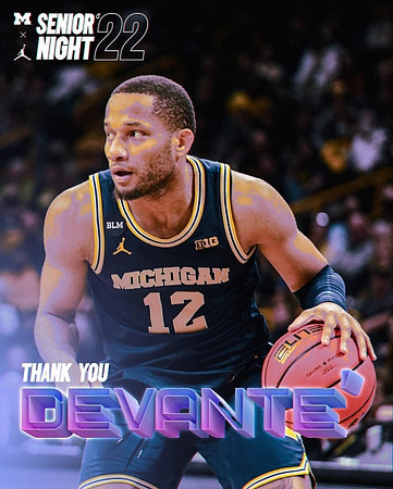 DeVante' Jones (12) and Senior Night