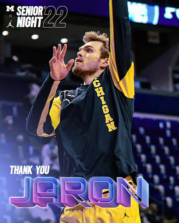 Jaron Faulds (44) and Senior Night