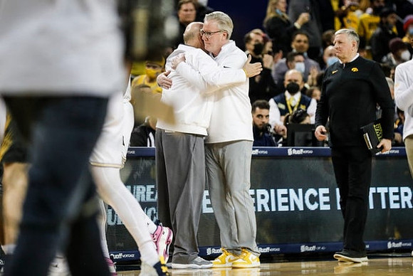 Phil Martelli and Iowa Head Coach Fran McCaffery