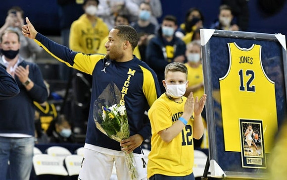 DeVante' Jones (12) and Senior Night