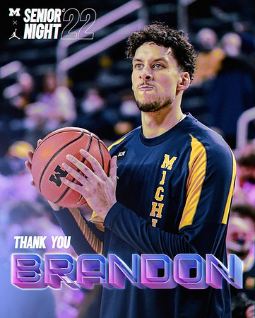 Brandon Johns Jr. (23) and Senior Night