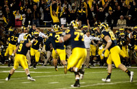 Stephen Hopkins (33), Drew Dileo (9), Taylor Lewan (77), Brandin Hawthorne (7), Brendan Gibbons (34), and Mike Kwiatkowski (81)
