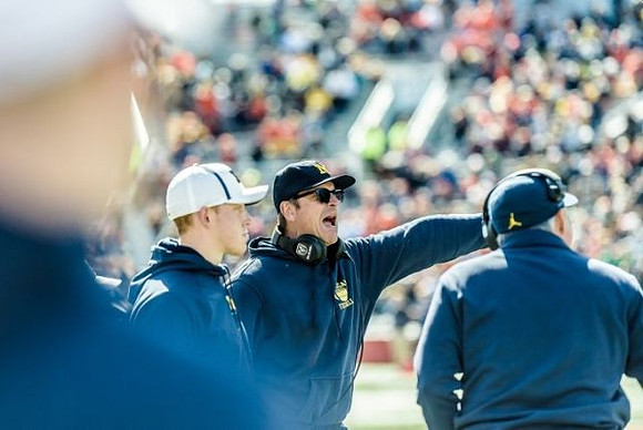Jim Harbaugh and Don Brown