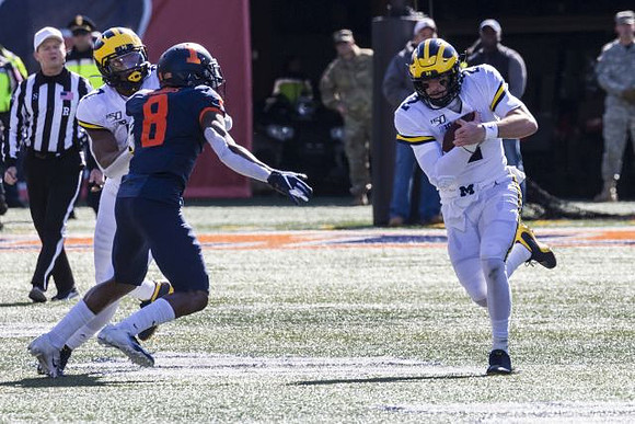 Tarik Black (7) and Shea Patterson (2)