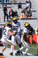 Ben Mason (42), Nick Eubanks (82), and Hassan Haskins (25)