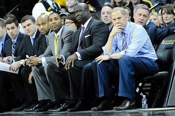 C.J. Lee, LaVall Jordan, Bacari Alexander, John Beilein, and Jeff Meyer