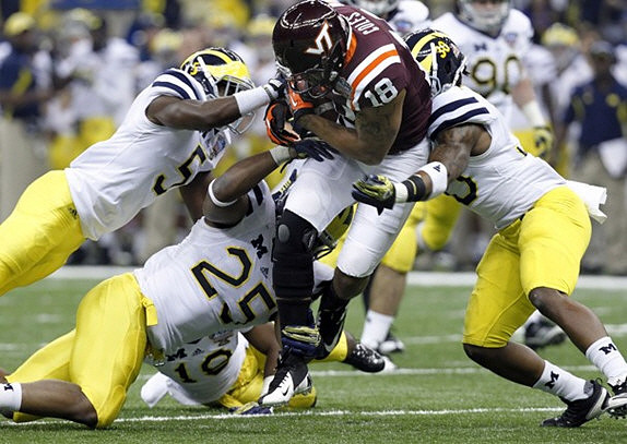 Courtney Avery (5), Kenny Demens (25), Blake Countess (18), and Thomas Gordon (30)