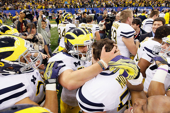 Drew Dileo (26) , Brendan Gibbons (34), David Molk (50), Steve Watson (84), Joey Burzynski (56), and Erik Gunderson (69)