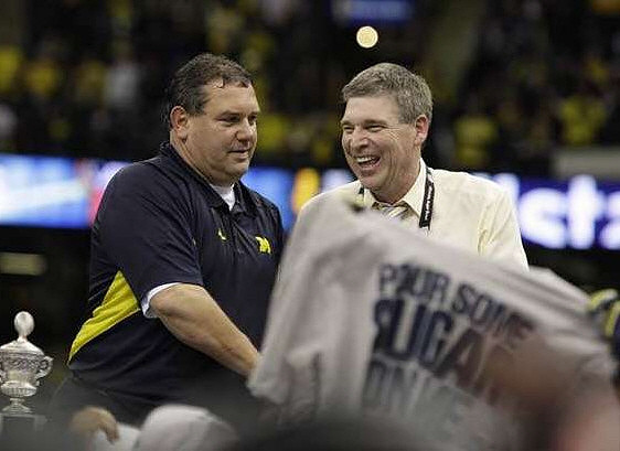 Brady Hoke and David Brandon