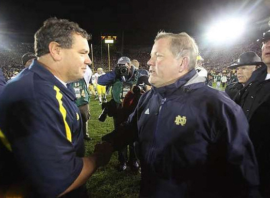 Brady Hoke and Brian Kelly