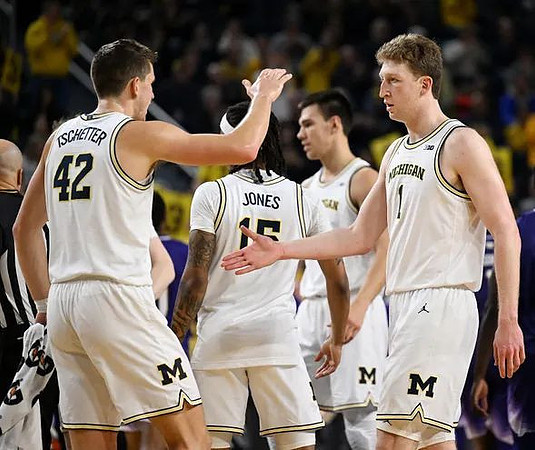 Will Tschetter (42), Rubin Jones (15), Vladislav Goldin (50), and Danny Wolf (1)