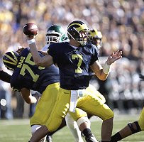 Chad Henne (7) and David Baas (75)