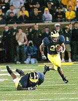Michael Hart (20) and Rueben Riley (72)