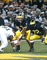 Chad Henne (7), David Baas (75), and Rueben Riley (72)