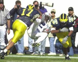 Larry Foote (17) and Brandon Williams (12)