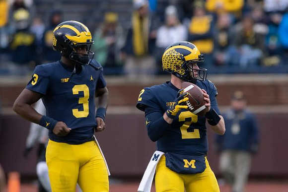 Joe Milton (3) and Shea Patterson (2)