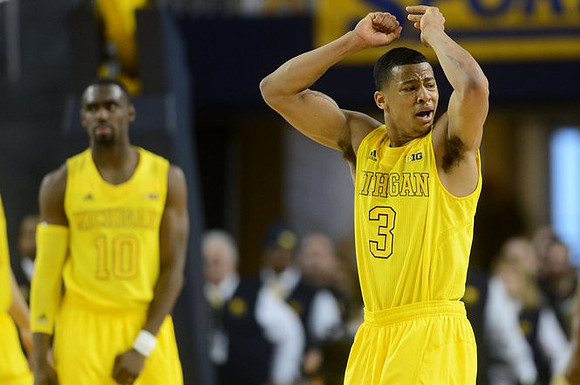 Tim Hardaway Jr. (10) and Trey Burke (3)