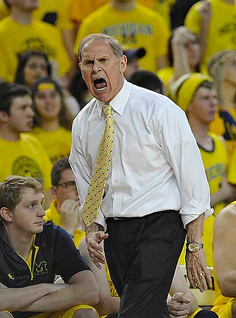 Blake McLimans (22) and John Beilein