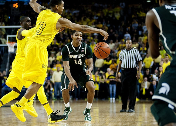 Tim Hardaway Jr. (10) and Trey Burke (3)