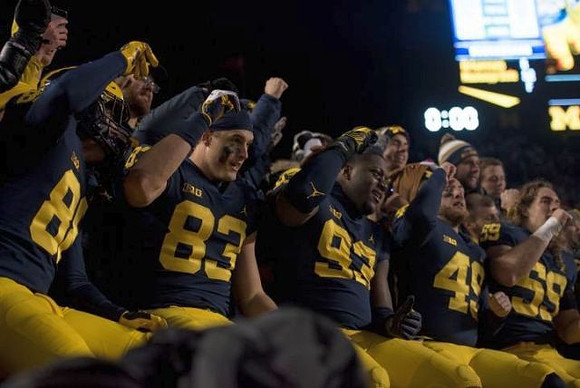 Grant Perry (88), Zach Gentry (83), Lawrence Marshall (93), Tyler Plocki (49), and Noah Furbush (59)