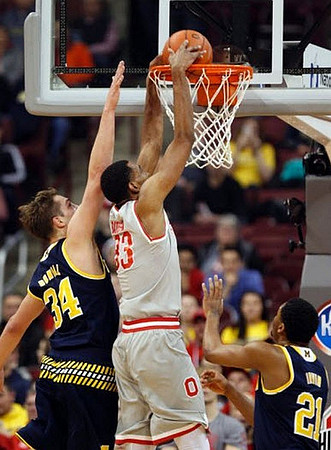 Mark Donnal (34) and Zak Irvin (21)
