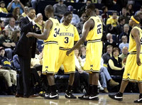 Jalen Rose, DeShawn Sims, Manny Harris, Ekpe Udoh, and Kelvin Grady