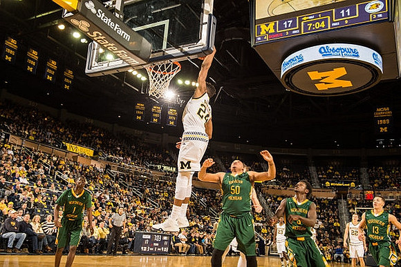 Aubrey Dawkins (24), Caris LeVert (23), and Duncan Robinson (22)