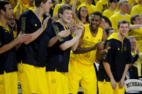 Josh Bartelstein (20), Blake McLimans (22), Matt Vogrich (13), Glenn Robinson III (1), and Spike Albrecht (2)