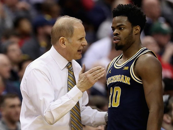 John Beilein and Derrick Walton Jr. (10)