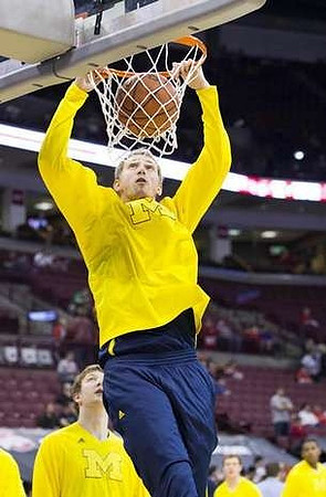 Blake McLimans (22) and Matt Vogrich (13)