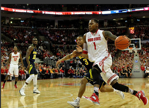 Tim Hardaway Jr. (10) and Trey Burke (3)