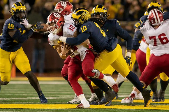 Kwity Paye (19), Kwity Paye (19), Rashan Gary (3), and Josh Ross (12)