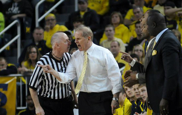 John Beilein, LaVall Jordan, and Bacari Alexander