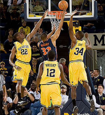 Ekpe Udoh, DeShawn Sims, and Anthony Wright