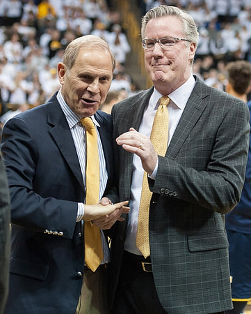 John Beilein and Iowa Head Coach Fran McCaffery