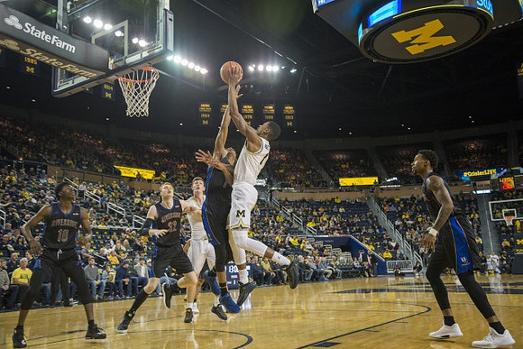 Moritz Wagner (13) and Charles Matthews (1)